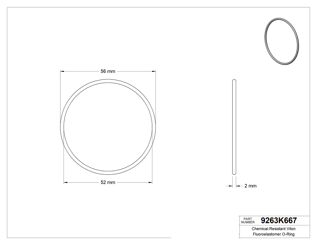 Technical drawing - 9263K667
